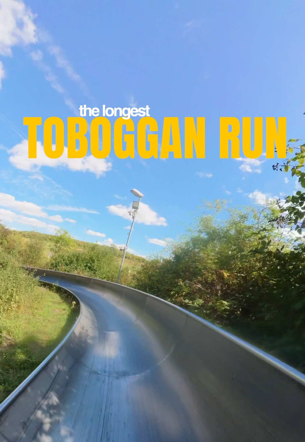 Longest Toboggan Run Near London
