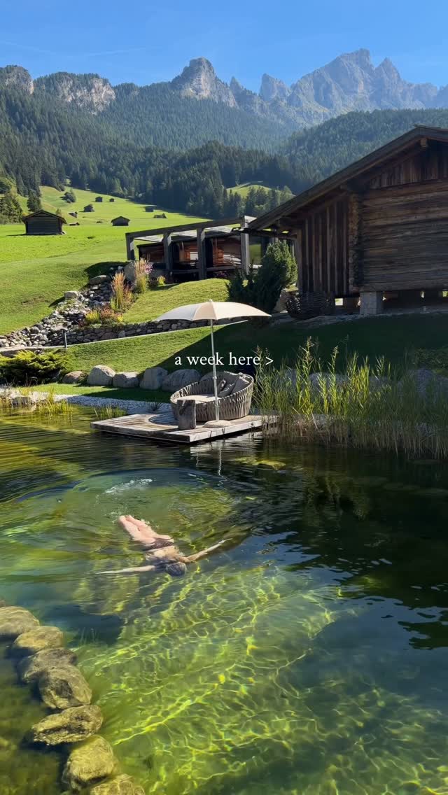 Dolomite Resort Offers Natural Pools
