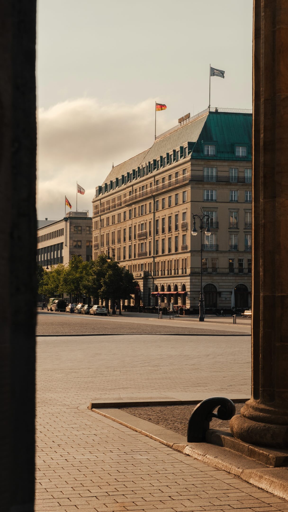 Brandenburg Gate and Historic Hotel Adlon Kempinski