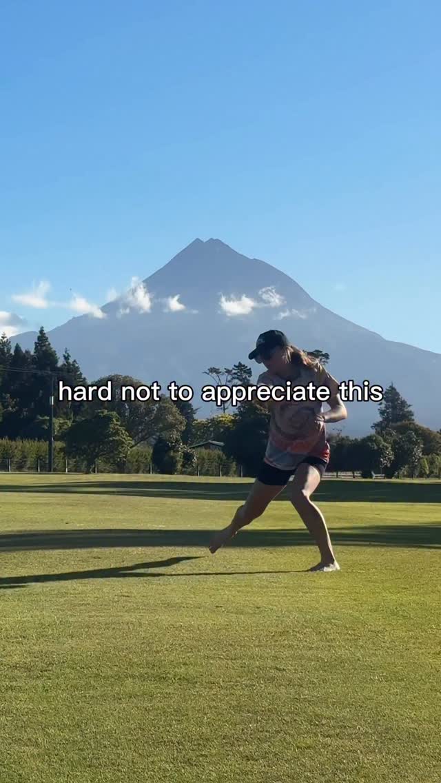Disc Golf With A View Of Mount Taranaki