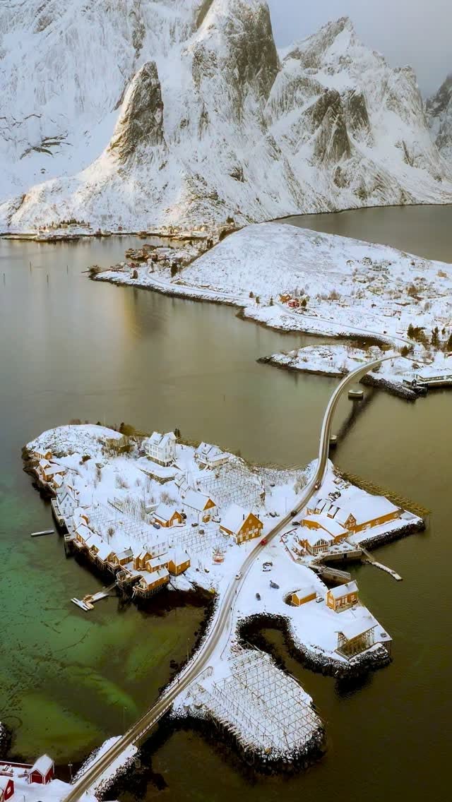 Lofoten's Wintery Coastal Beauty