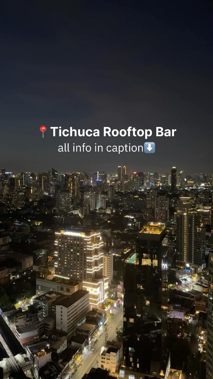 Tichuca Rooftop Bar Offers Bangkok Sunset Views