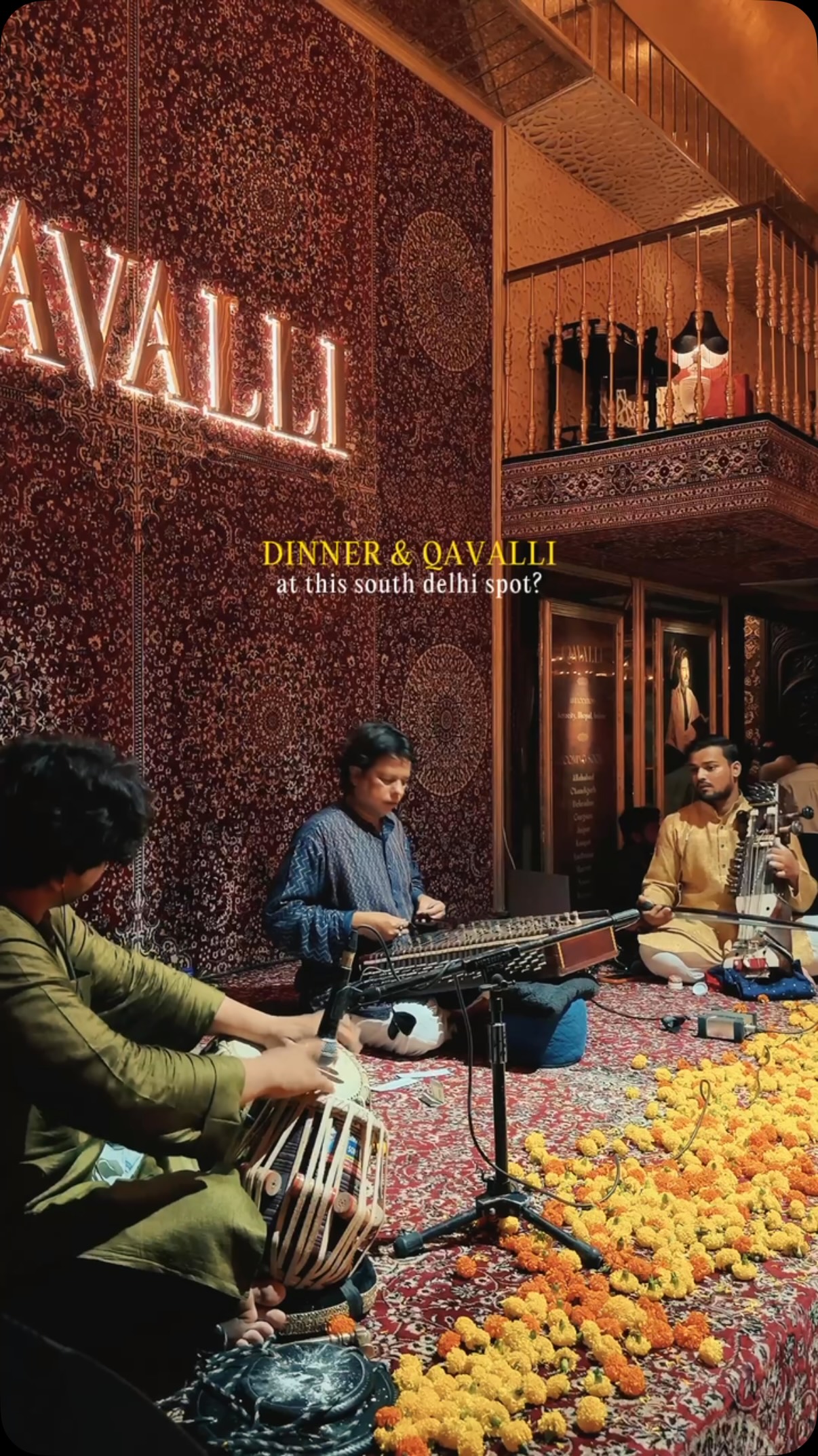 South Delhi Dining With Live Qawwali Music