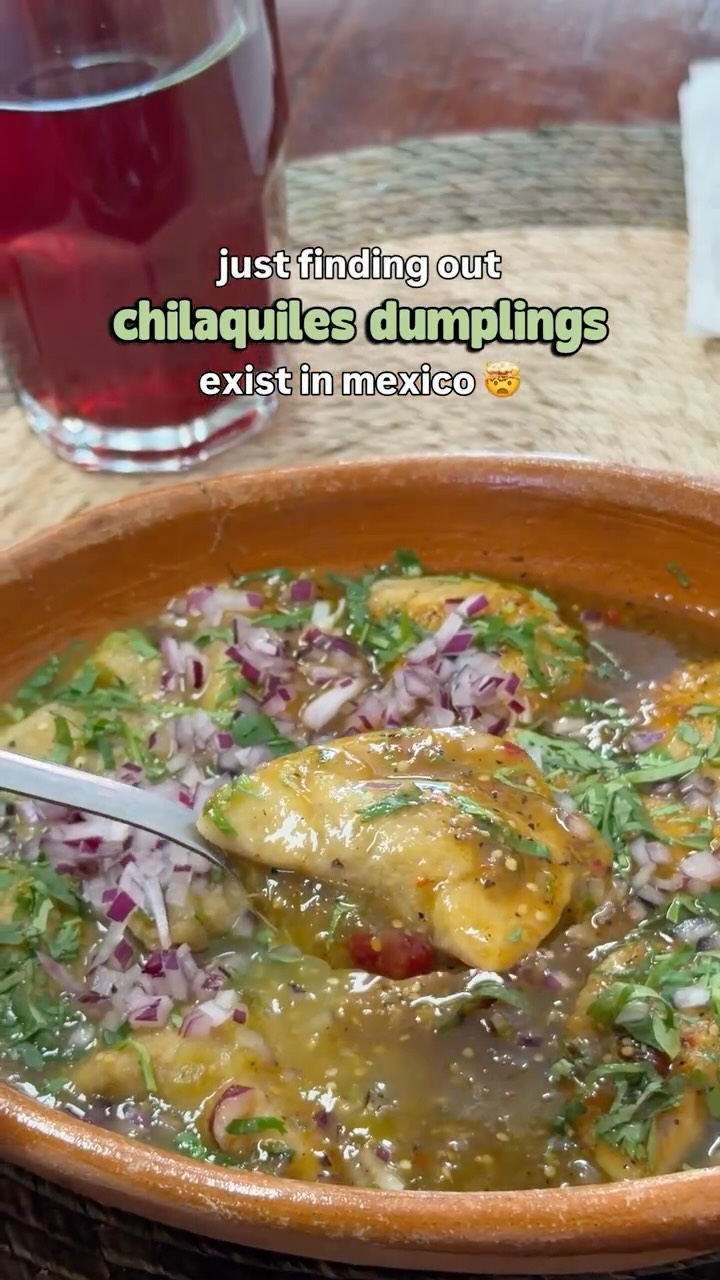 Chilaquiles Dumplings at Coyoacán Market
