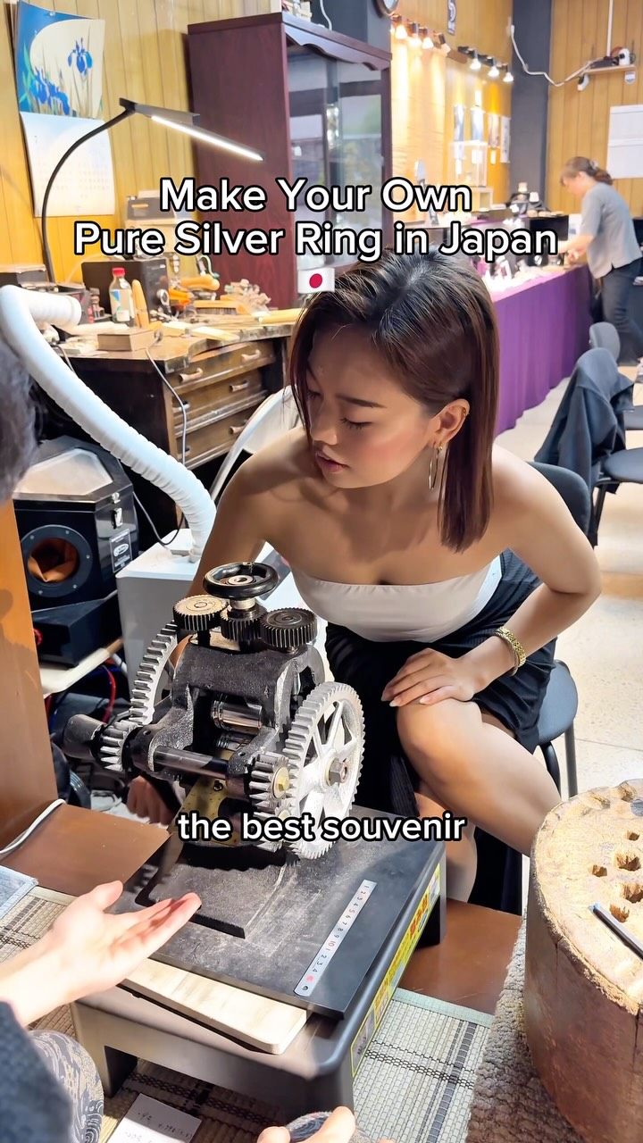 Craft Your Own Pure Silver Ring in Japan
