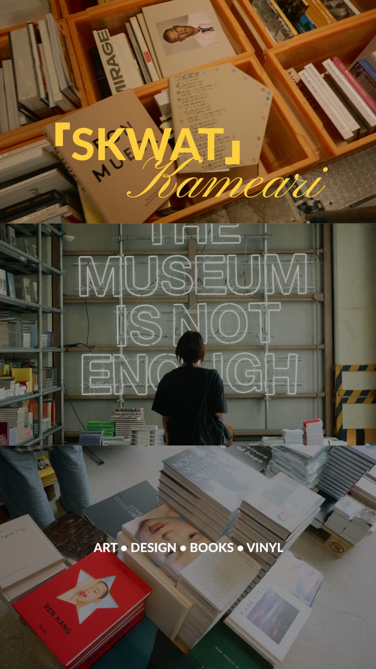 Tokyo Art Space Features Vinyl and Design Books