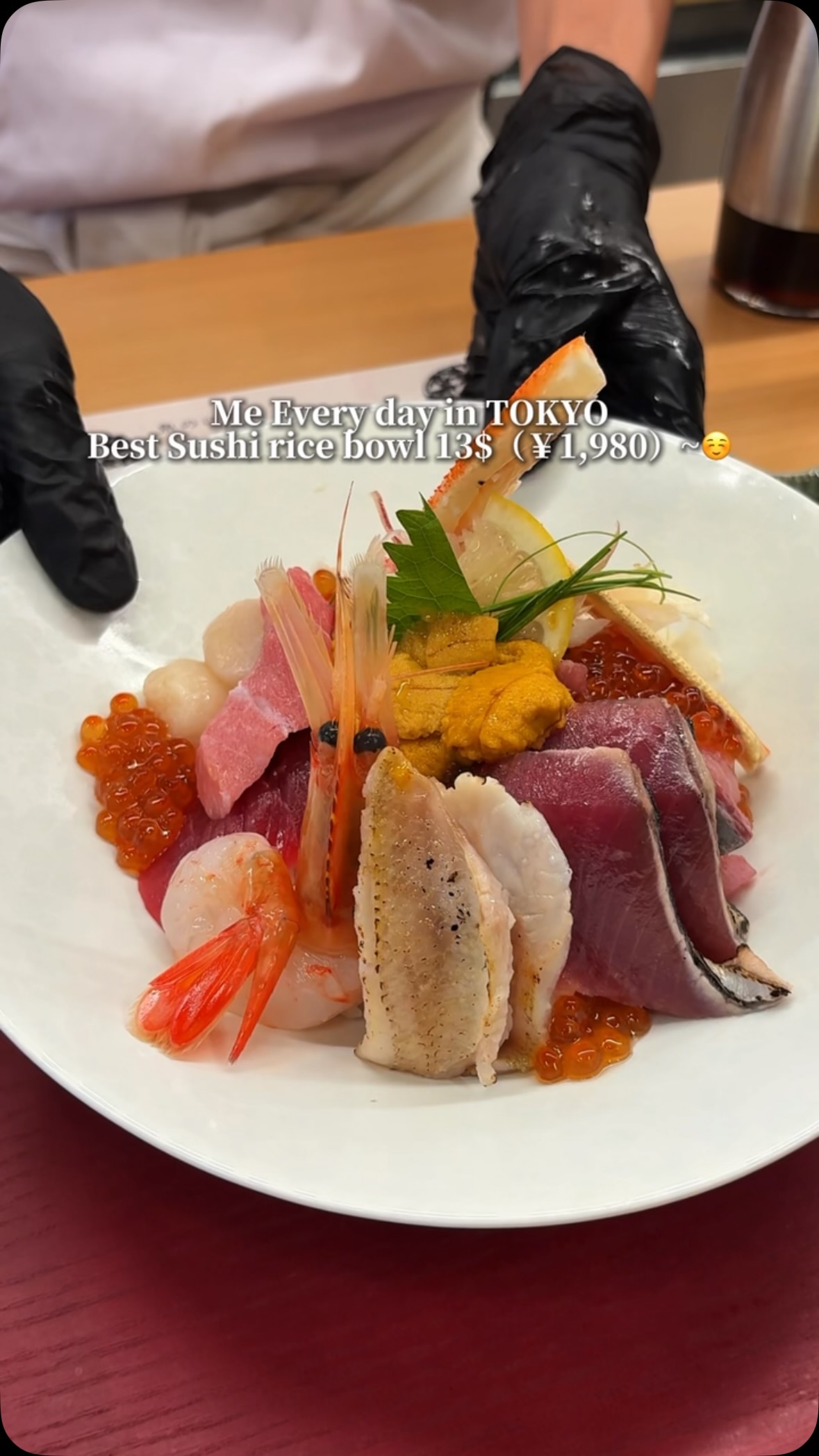 Fresh Seafood Rice Bowls Sourced From Toyosu Market