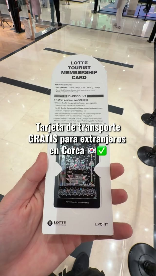 Free Transit Card Offers Lotte Store Discounts