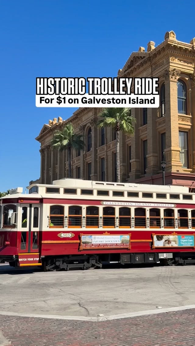 Galveston Trolley Connects Seawall And Downtown