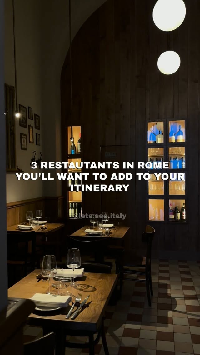 Rome Restaurants: Trippa, Bistrot, and Osteria
