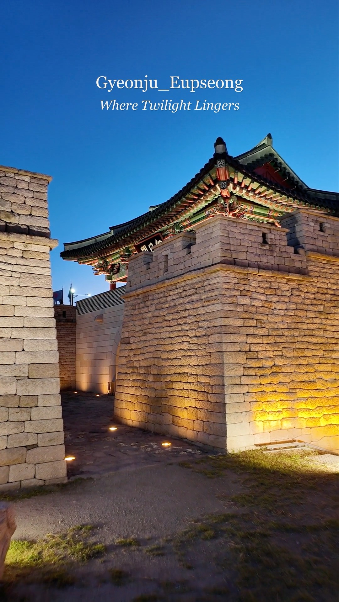 Gyeongju Fortress At Twilight