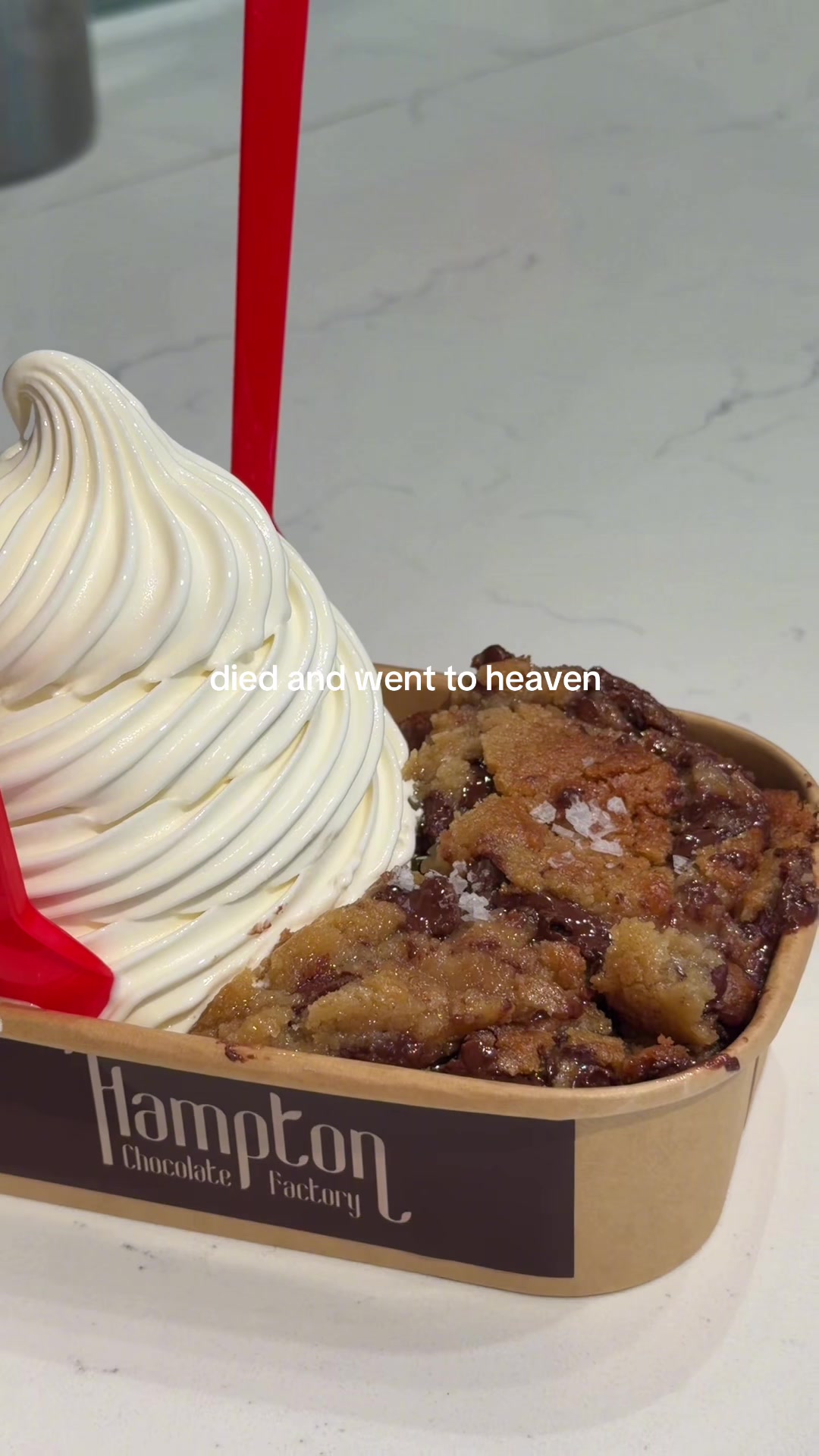 Hampton Chocolate Factory's Cookie Ice Cream Dessert
