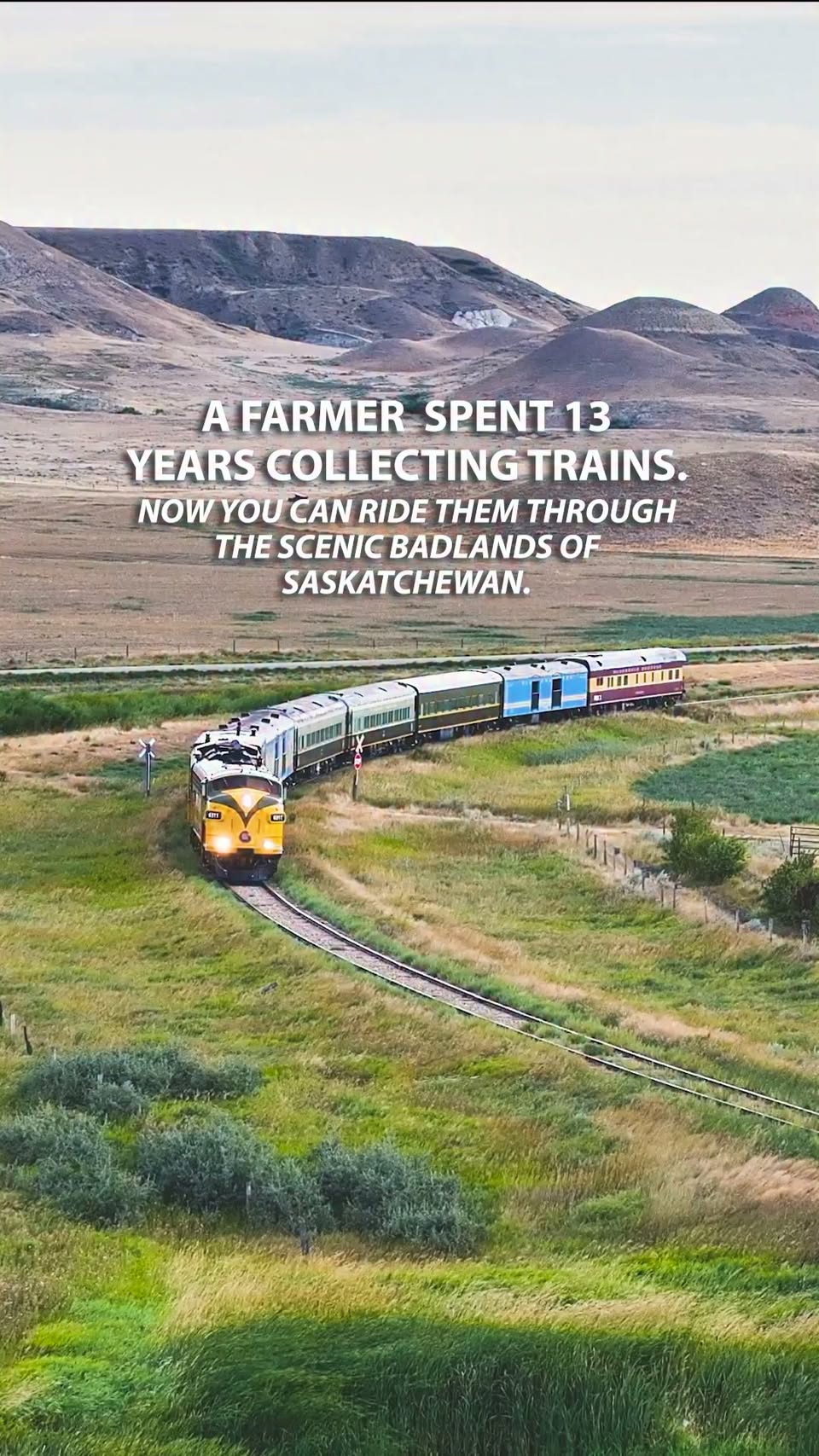 Saskatchewan Badlands Train Tours Through Scenic Valley