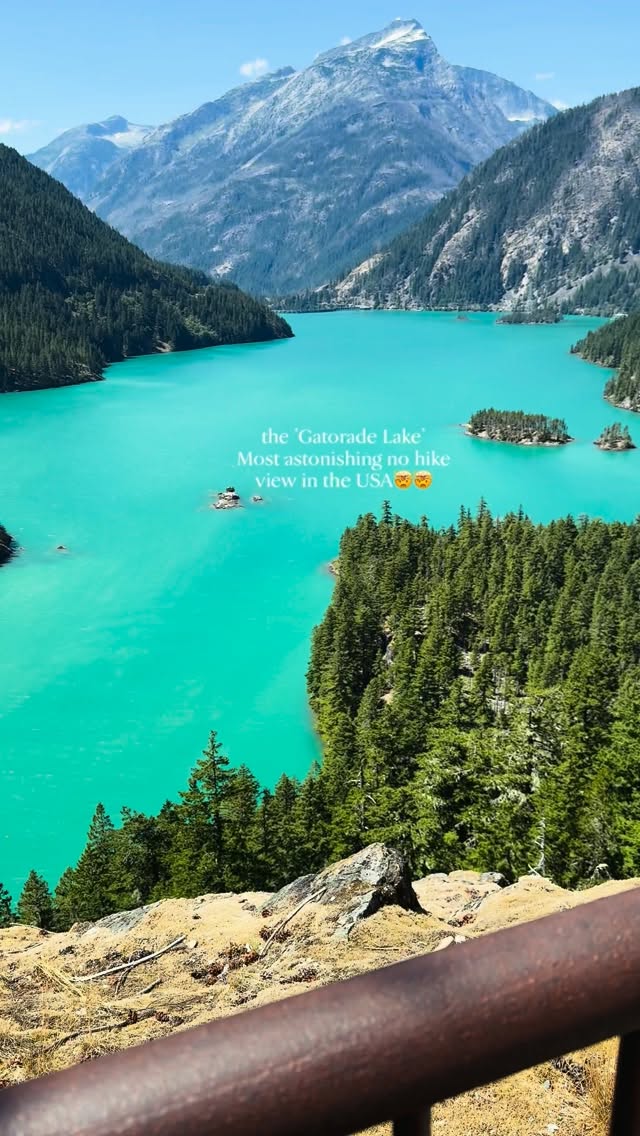 North Cascades National Park's Vivid Blue Lake