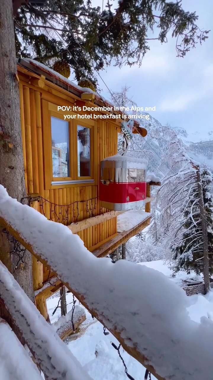 Alps Chalet Offers Cable Car Breakfast Delivery