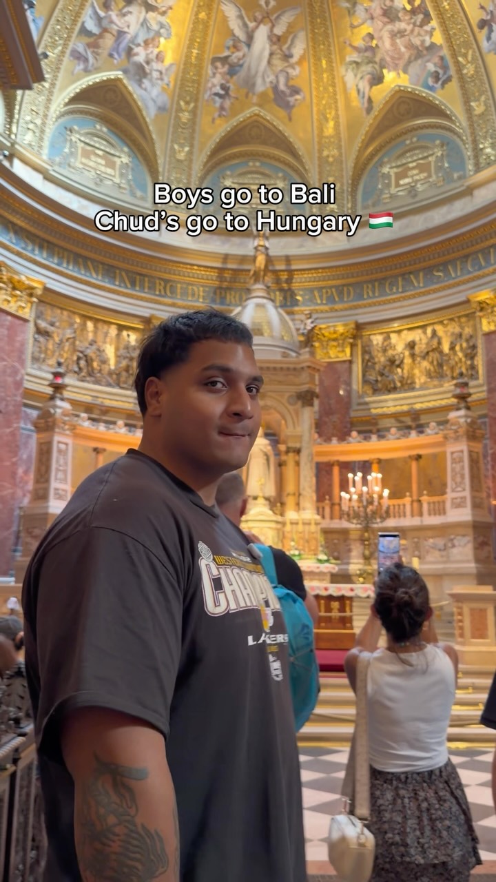 Budapest's Basilica and Danube at Night
