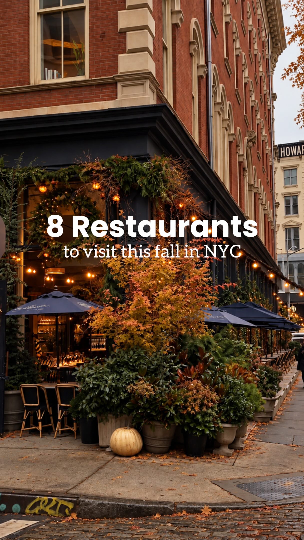 NYC Restaurants For A Cozy Autumn Dining Experience