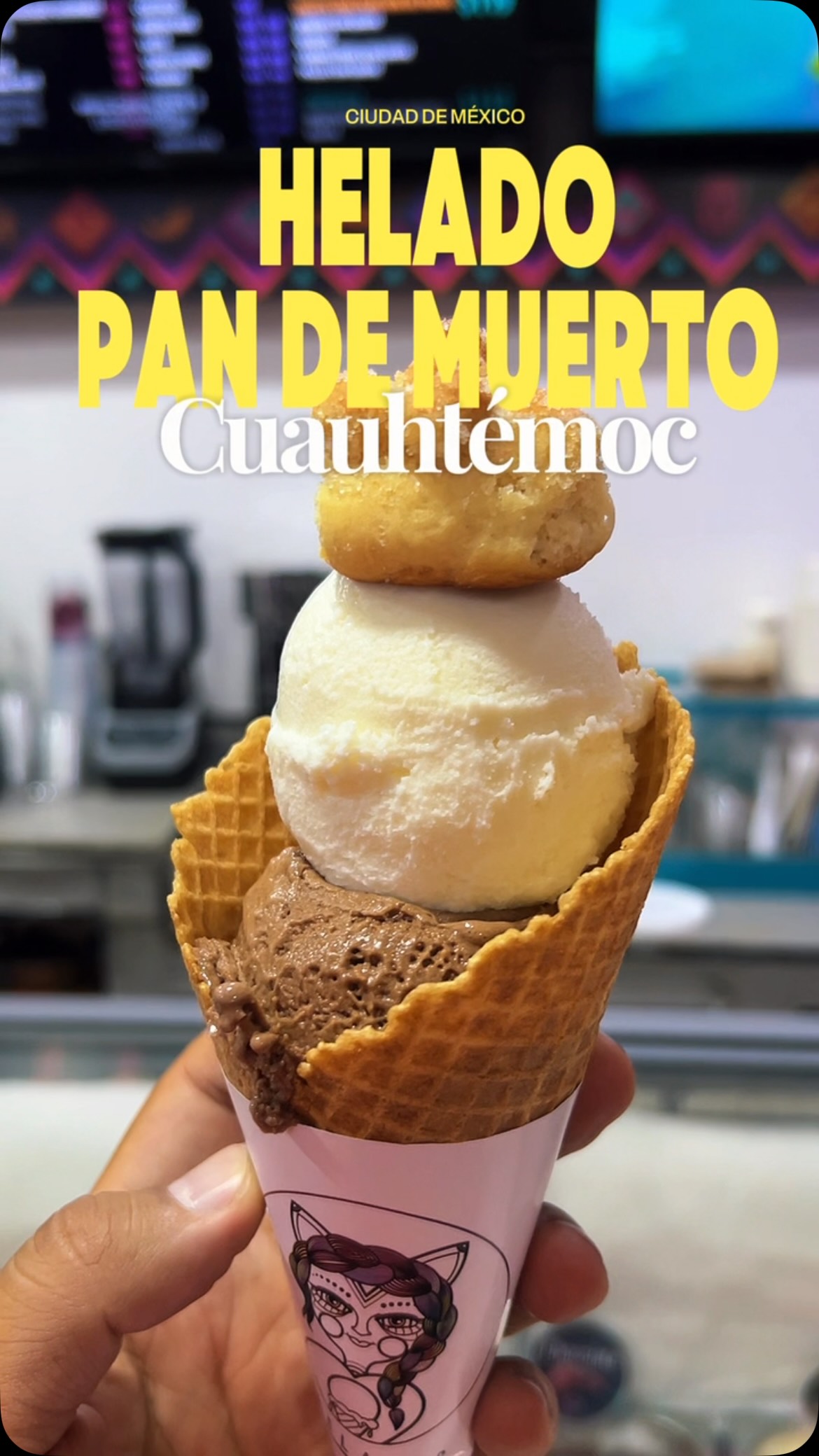 Pan de Muerto Ice Cream At Meyvi Helados