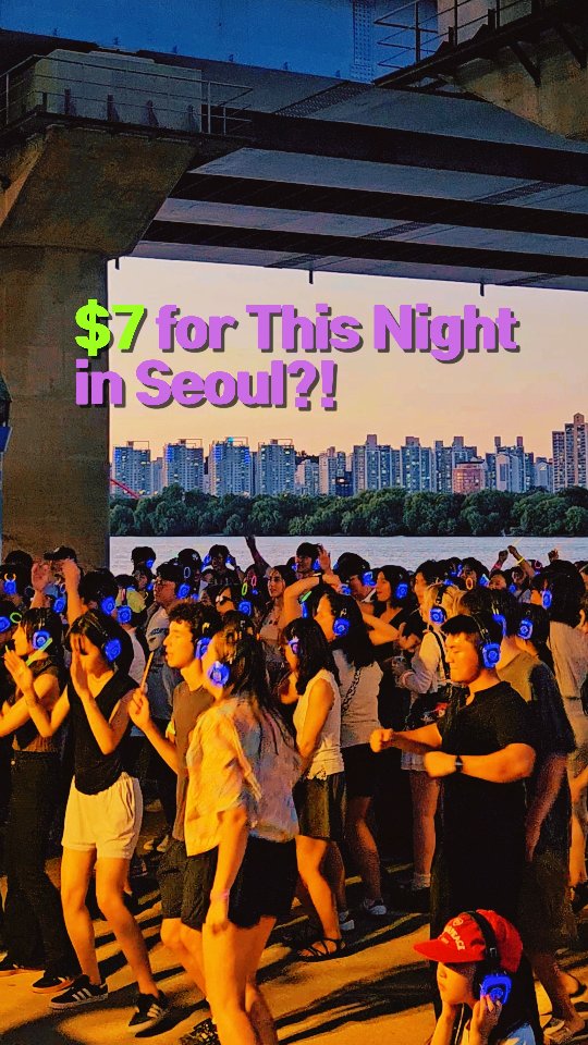 Seoul's Han River Silent Disco Event