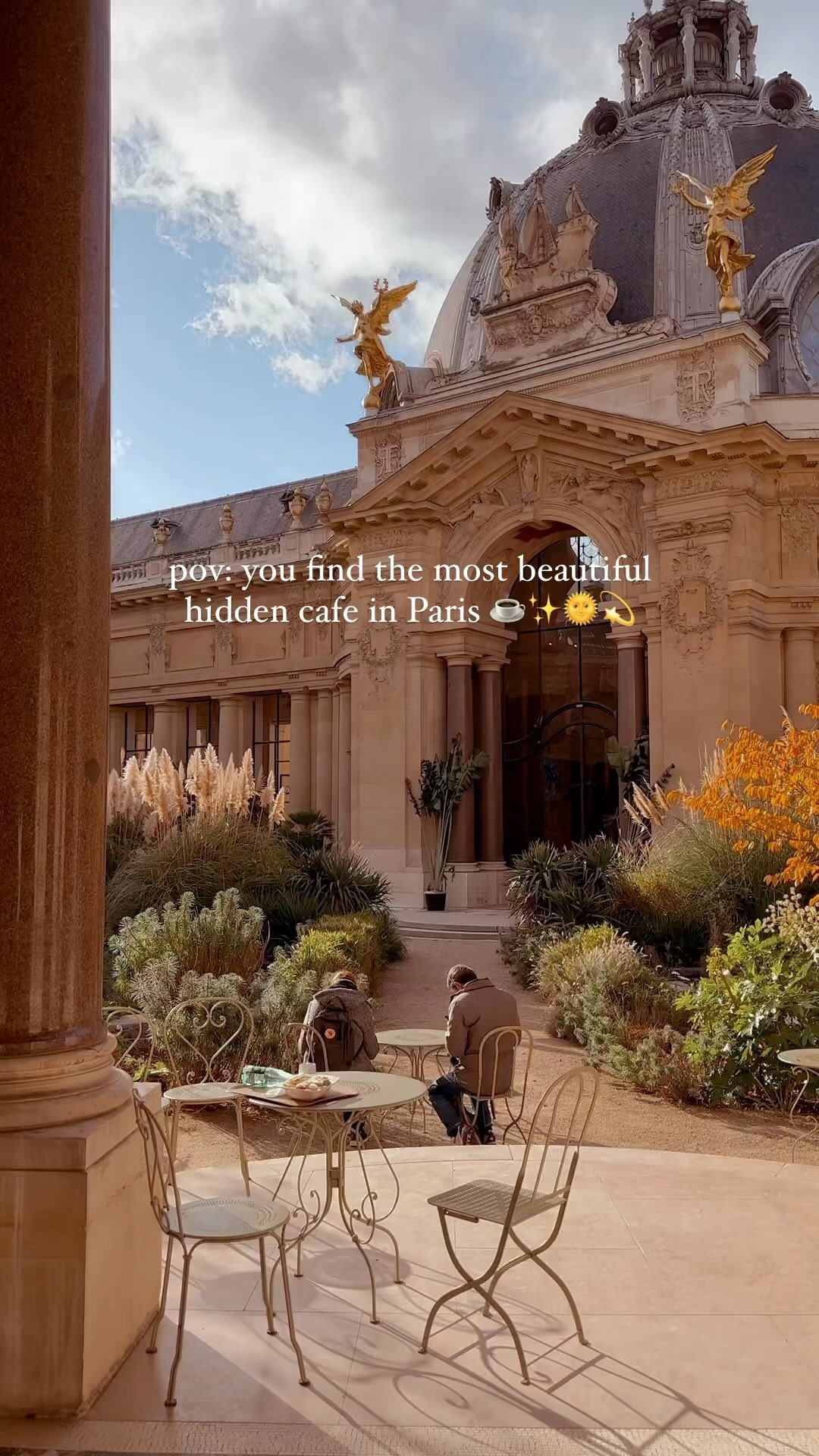 Parisian Palais Cafe With Museum Views