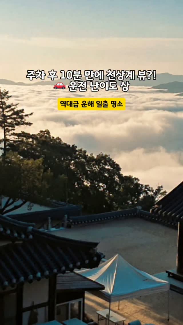 Temples with Mountain Cloud Views