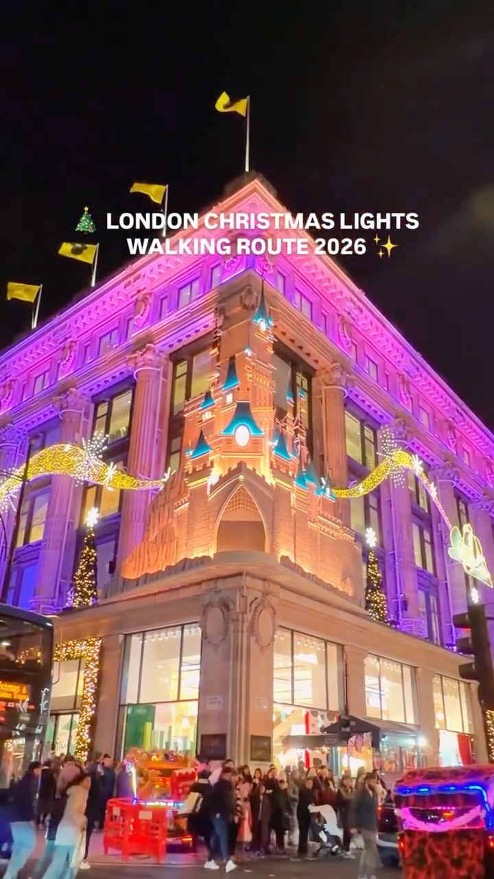 Central London Christmas Lights Walking Route