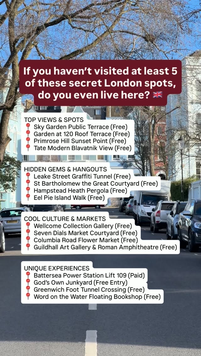 Hidden London Gems For Your Next Weekend Adventure