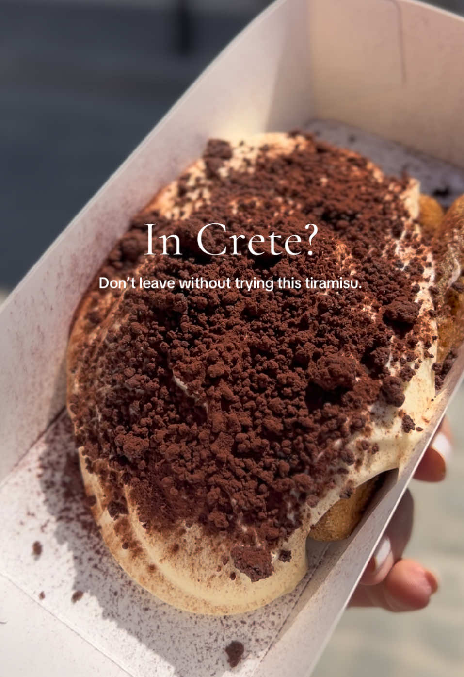 Rethymno, Crete's Must-Try Tiramisu Dessert
