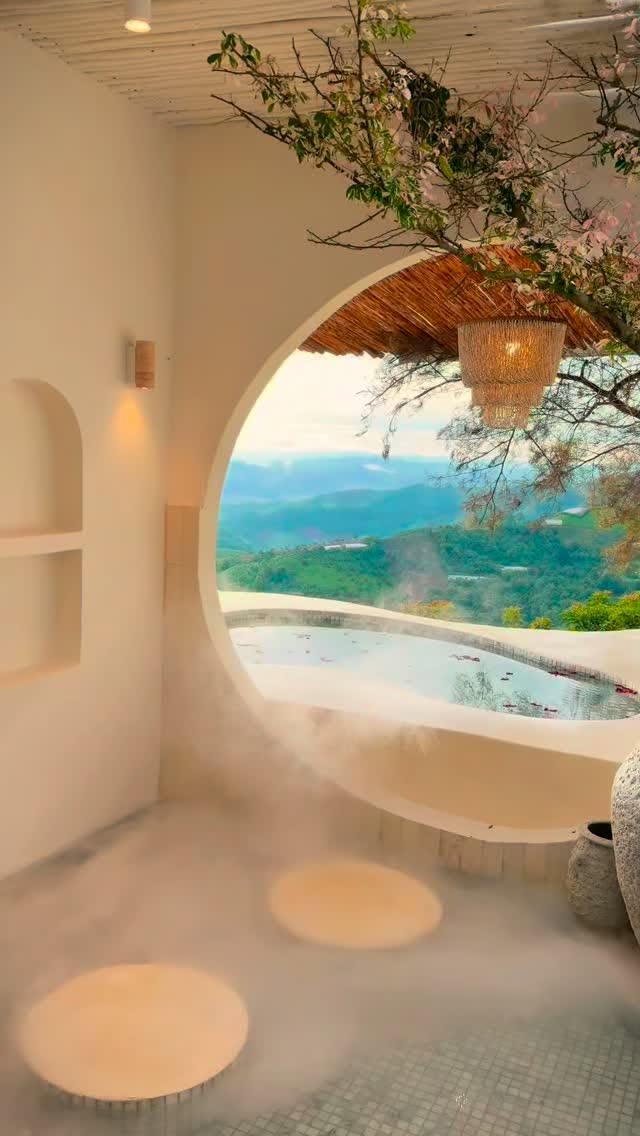 Mountain Mist And Sunset Views In Northern Thailand
