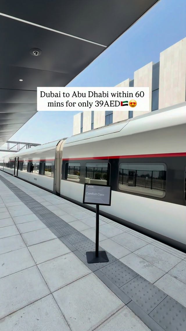 Etihad Rail Connects Dubai and Abu Dhabi