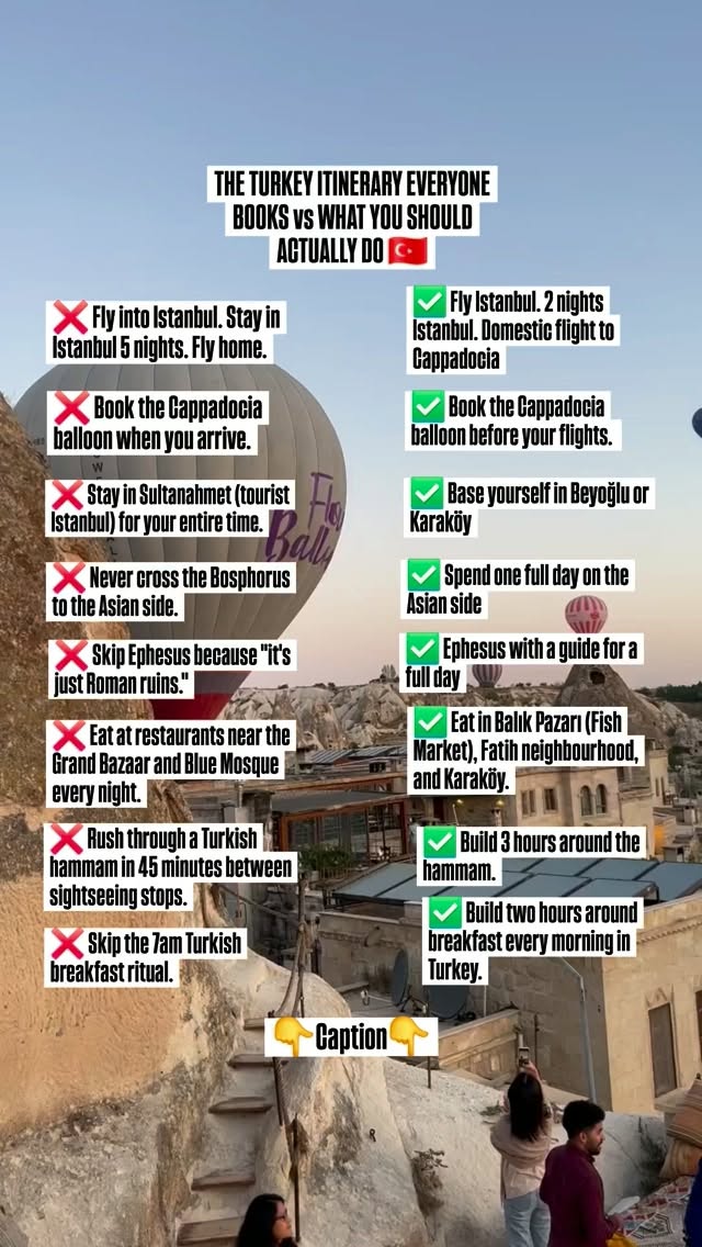 Istanbul and Cappadocia's Best Destinations