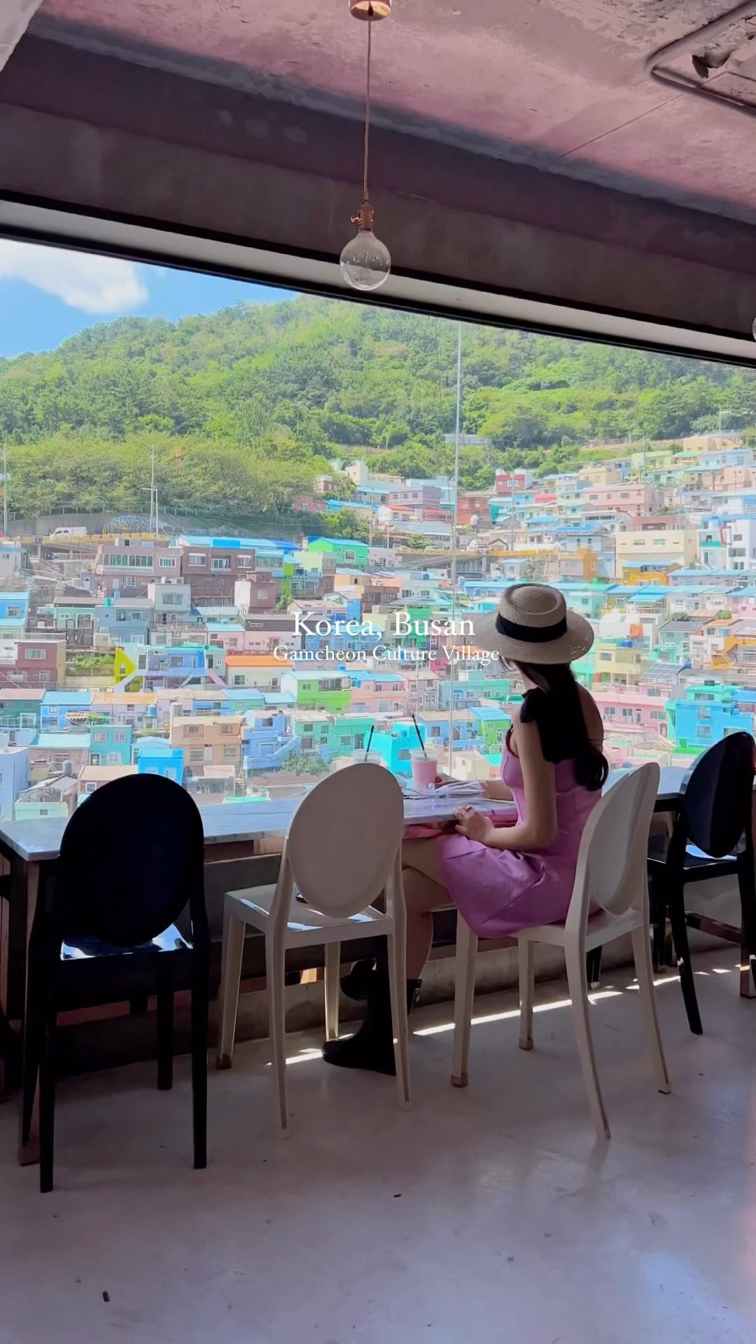 Busan's Colorful Village and Scenic Cafe Views