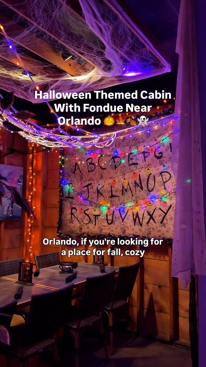 Halloween Fondue Cabin Near Orlando