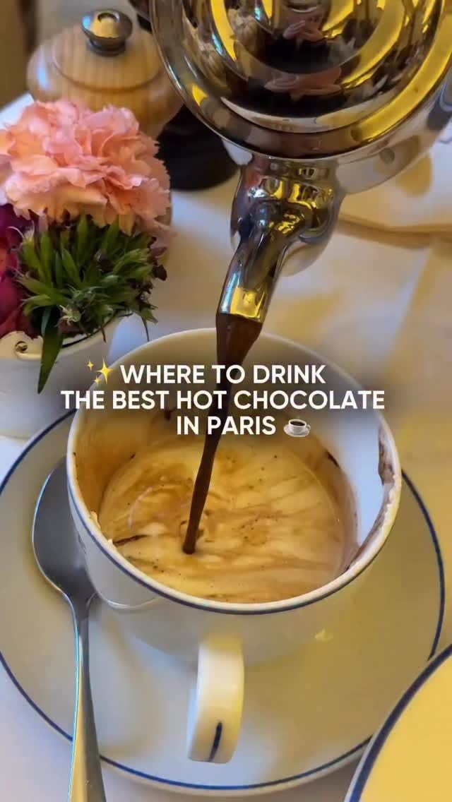 Parisian Cafes Serving Rich Hot Chocolate