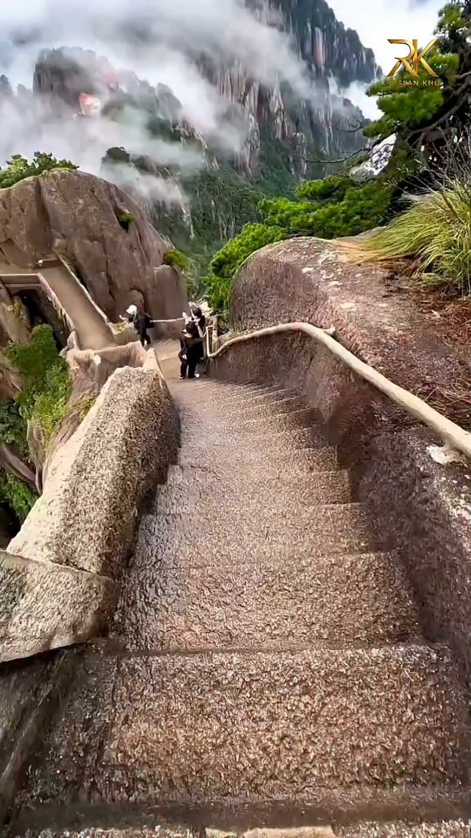 Scenic Chinese Mountains With Unique Rock Formations