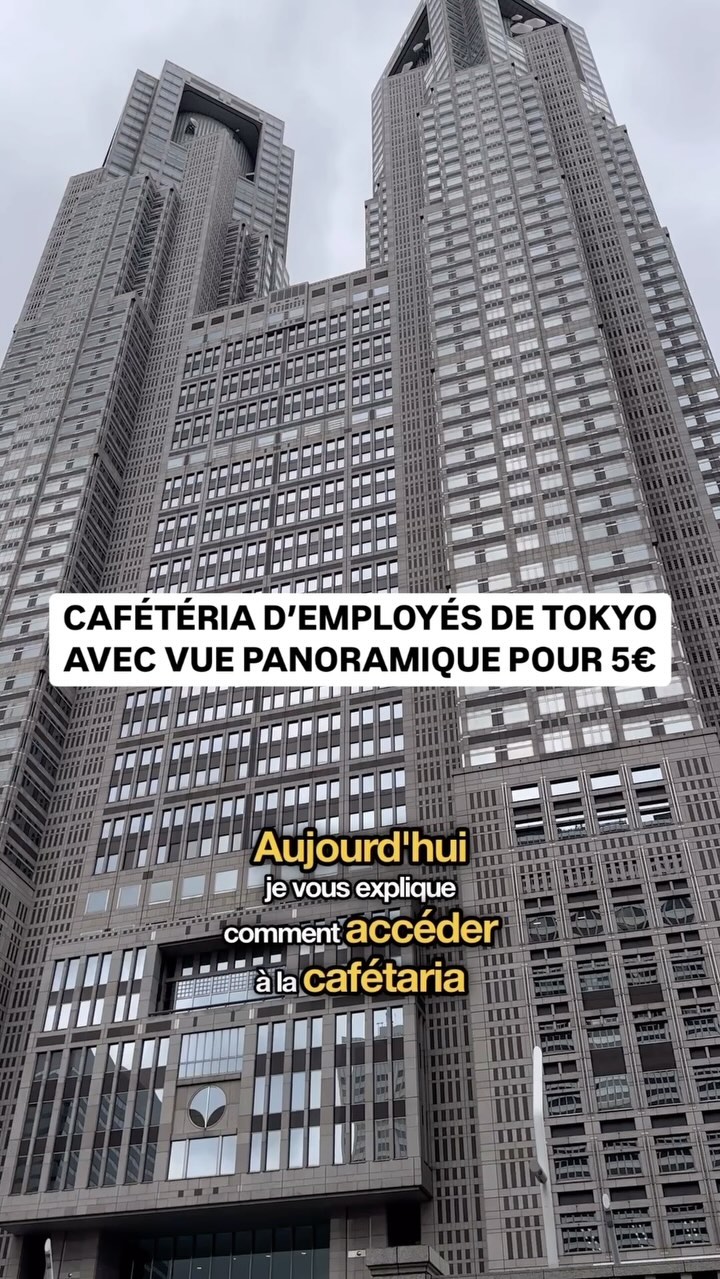 Tokyo Government Building Cafeteria Offers Panoramic Views