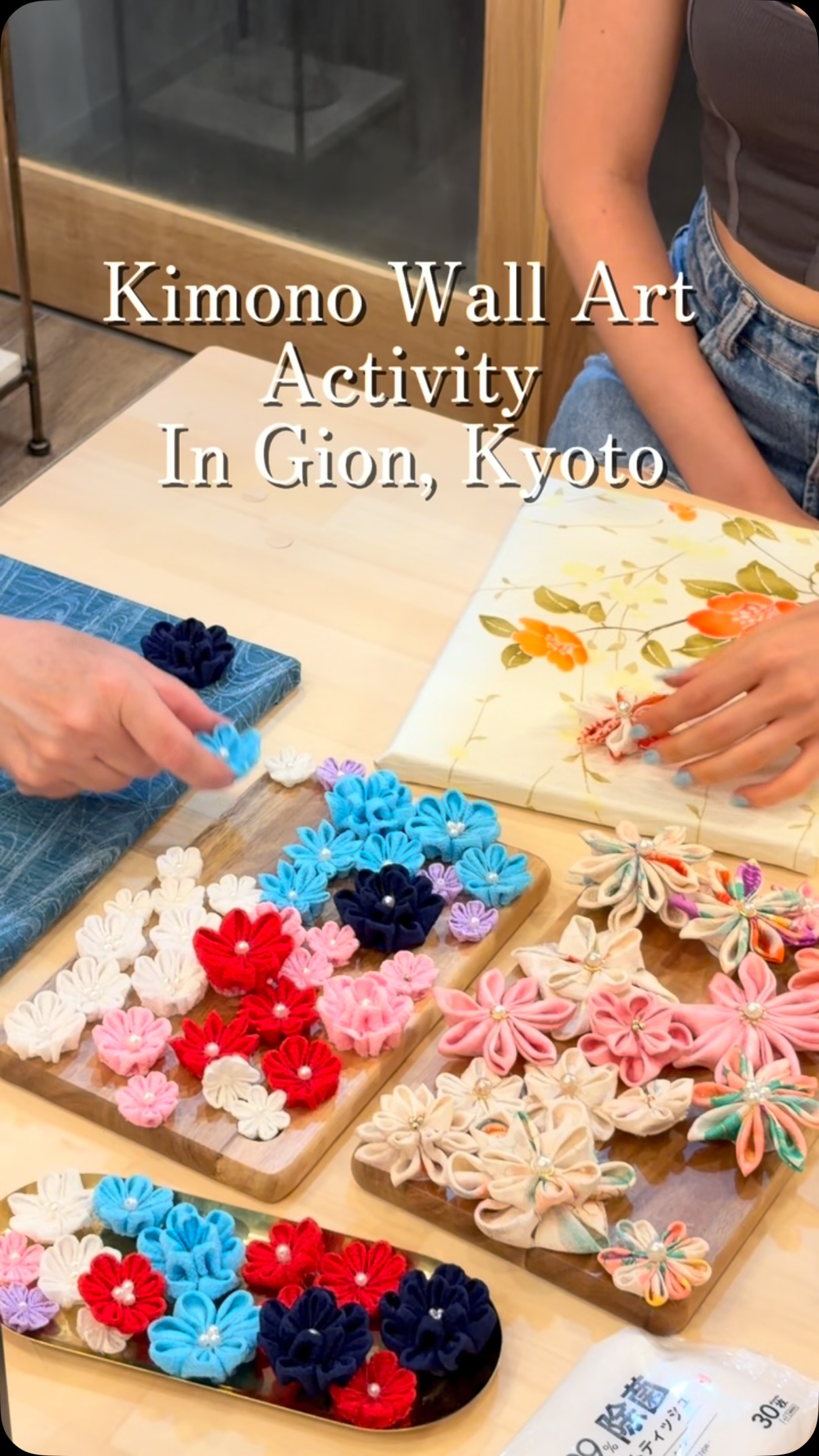 Kimono Flower Art Workshop in Gion