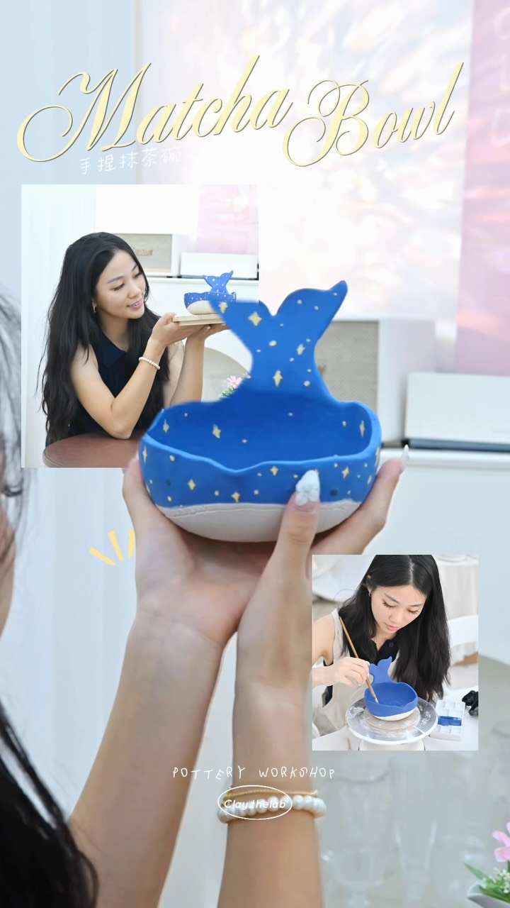 Whale-Shaped Matcha Bowl Pottery Workshop