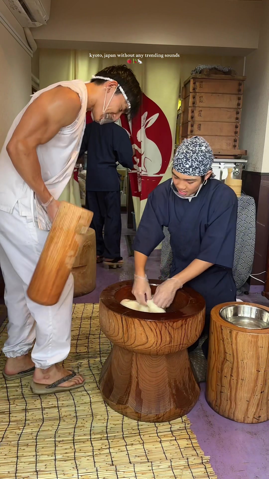 Kyoto Mochi Pounding Experience