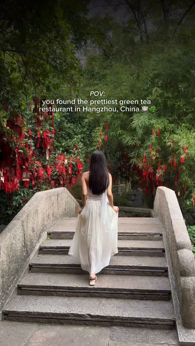 Dreamy Green Tea Restaurant Amidst Lotus Pond