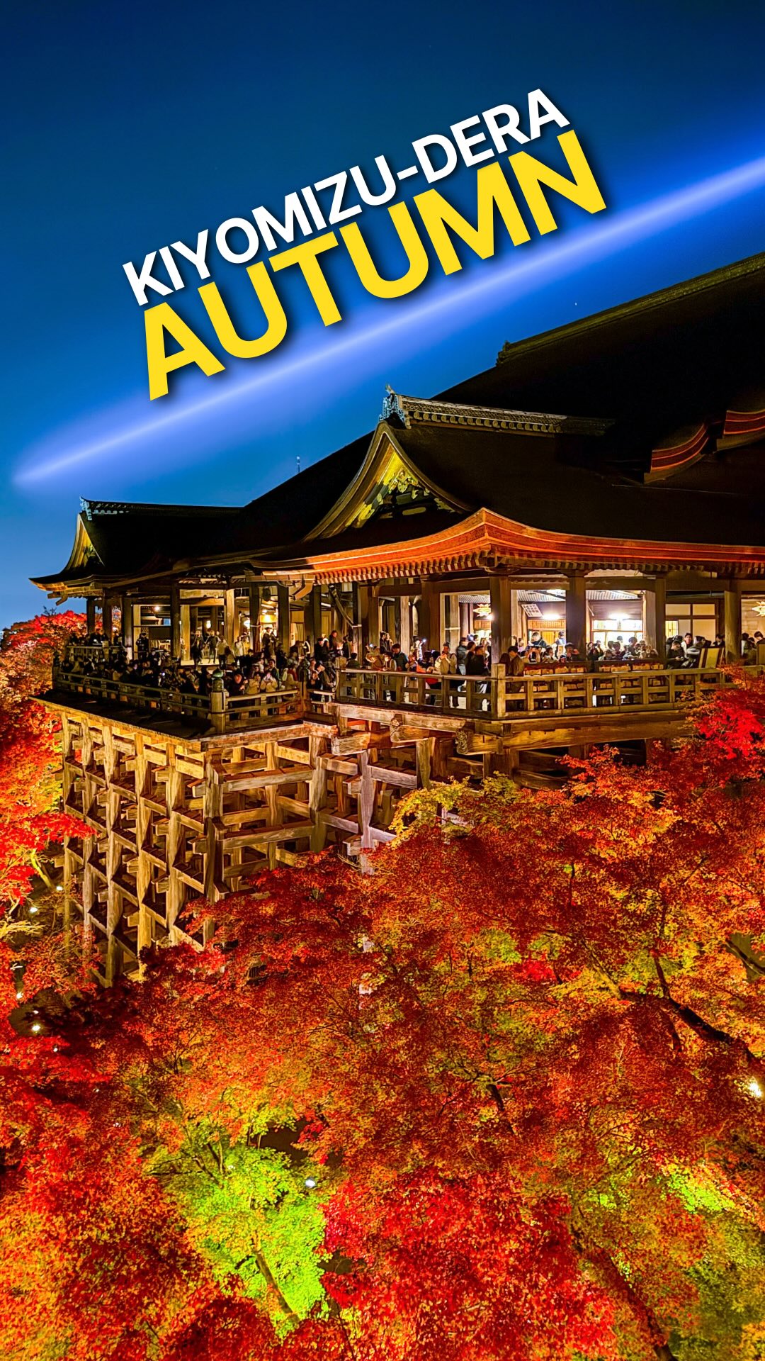 Kiyomizu-dera Autumn Night Viewing Crowds