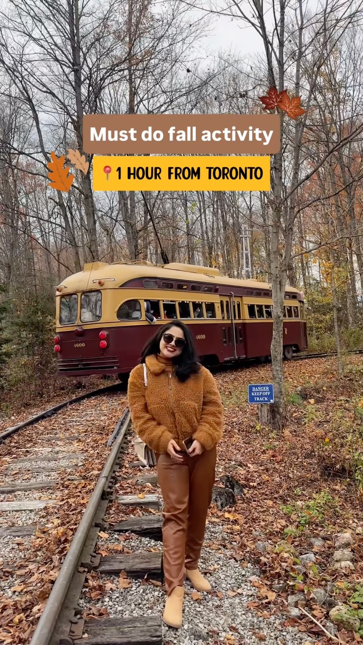 Fall Streetcar Ride Through Scenic Fall Foliage
