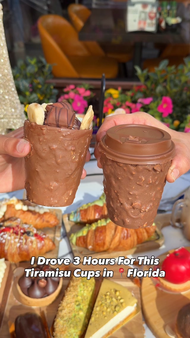 Viral Tiramisu Cups at French Cafe