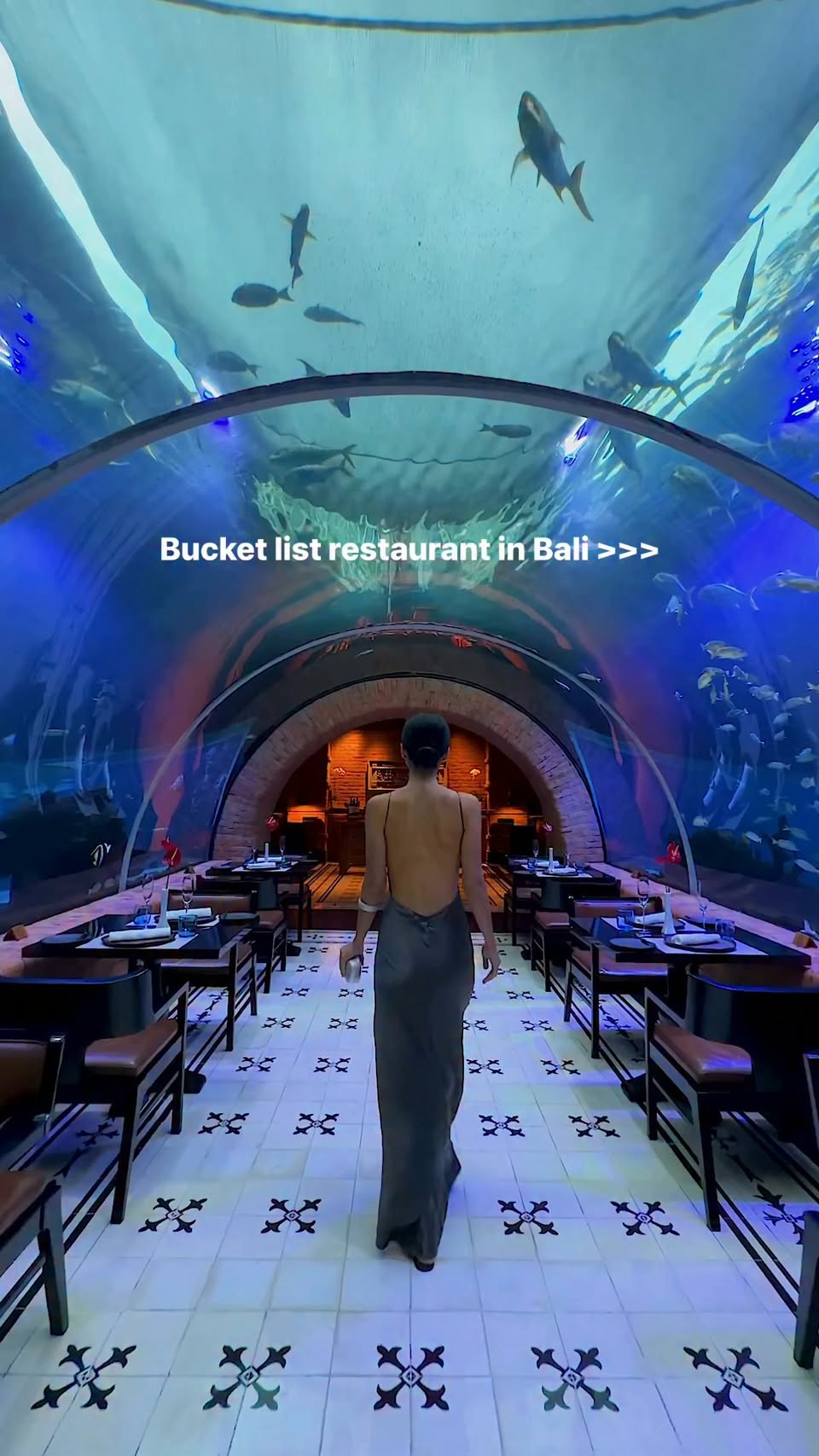 Bali's First Underwater Aquarium Restaurant