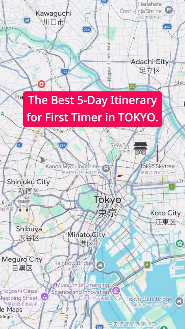 Tokyo Itinerary: Shibuya, Harajuku, Asakusa, and Day Trips