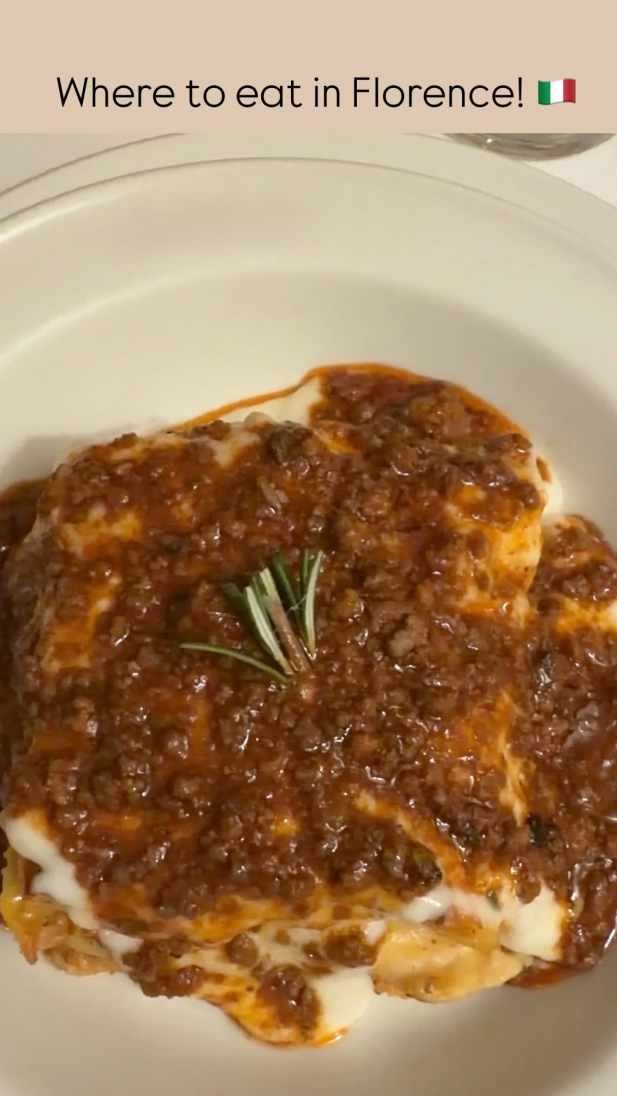 Florence Restaurant Serves Exceptional Lasagna