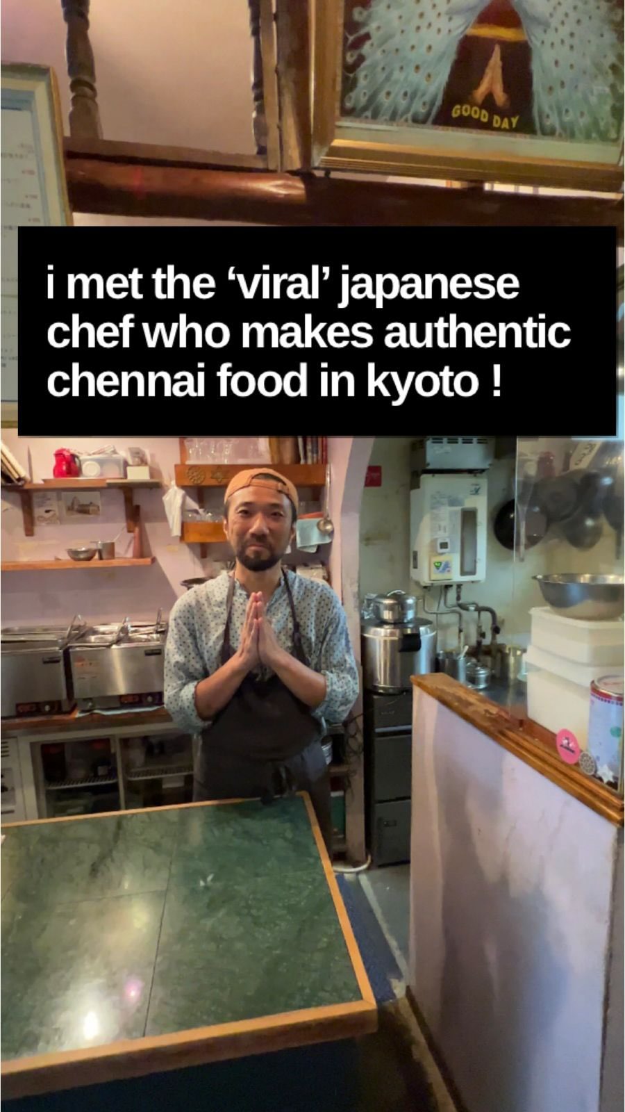 Japanese Chef's South Indian Restaurant in Kyoto