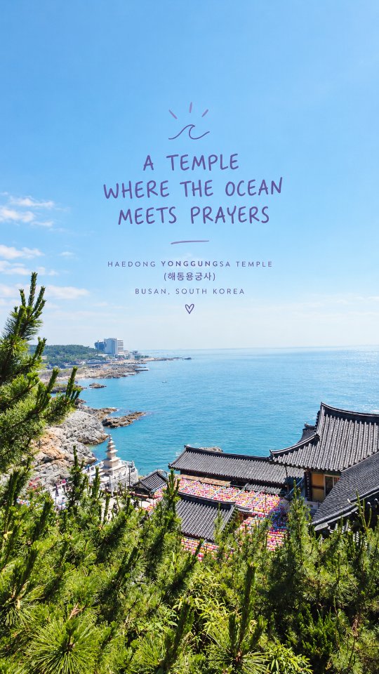 South Korean Seaside Temple Showcases Beauty