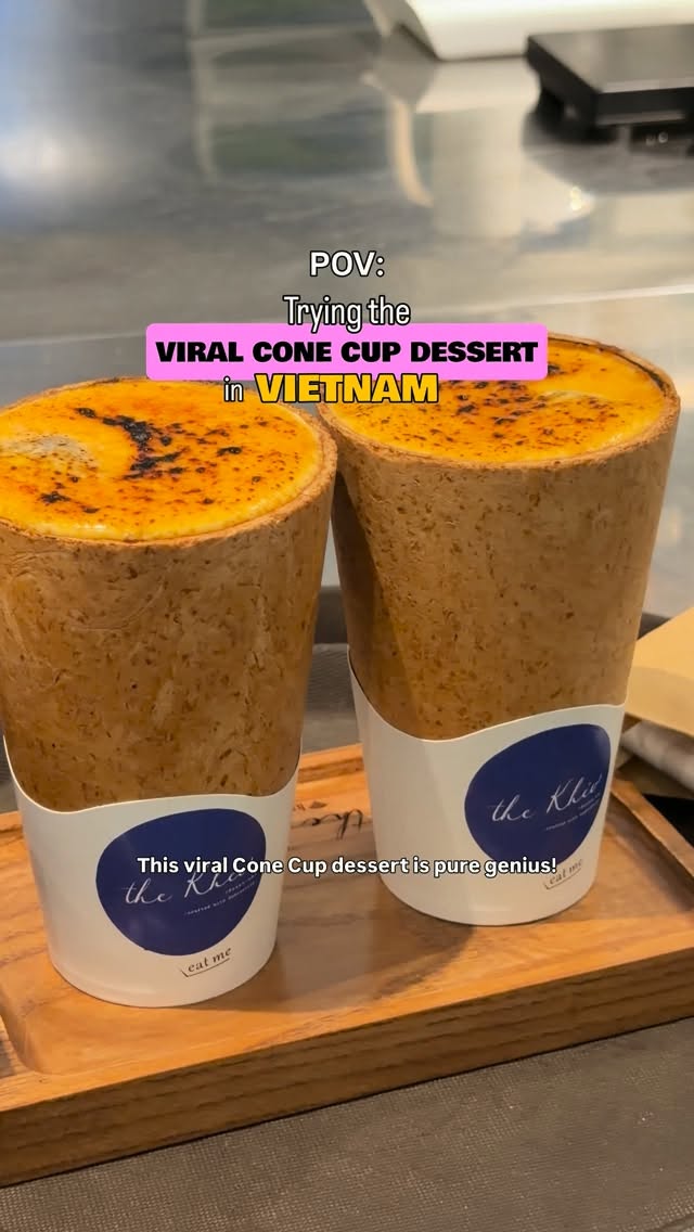 Viral Cone Desserts In Vietnam