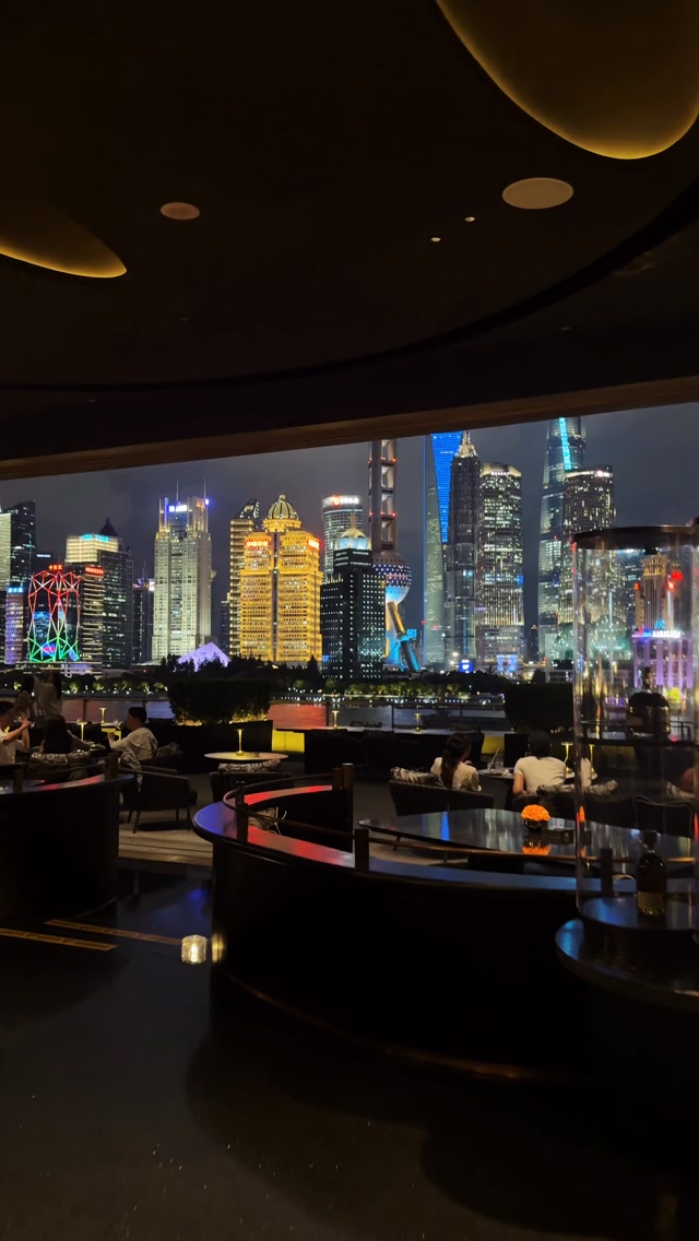 Iconic Shanghai Skyscrapers Light Up The Night